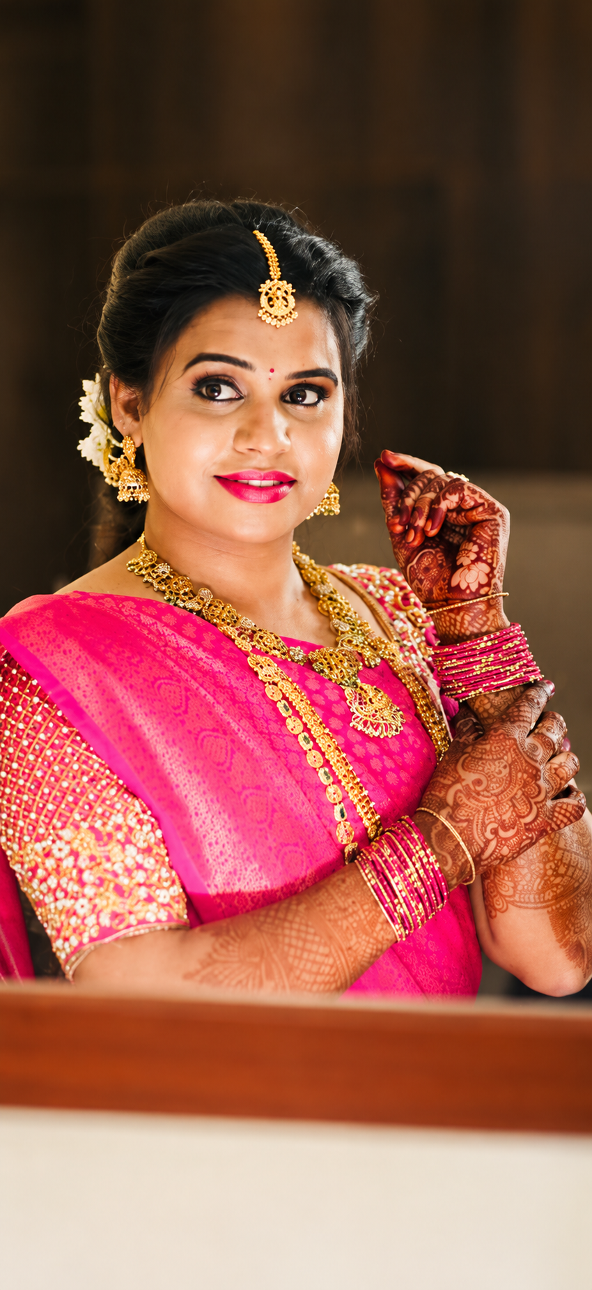 Indian bride in premium jewellery